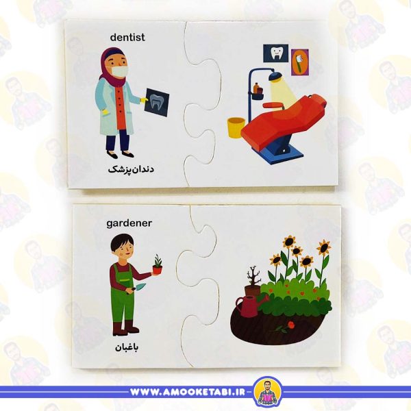 خرید کارت جورچین شغل تو چیه شغل دندانپزشک و باغبان
