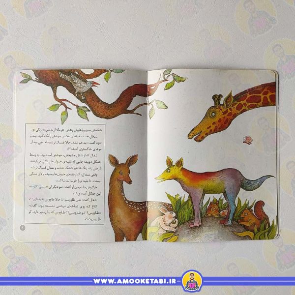 صفحه داخل کتاب قصه مثنوی شغالی که طاووس شد