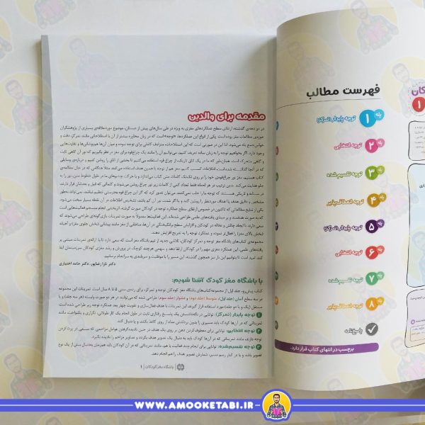 قیمت و متن کتاب باشگاه مغز کودکان توجه و تمرکز جلد 1