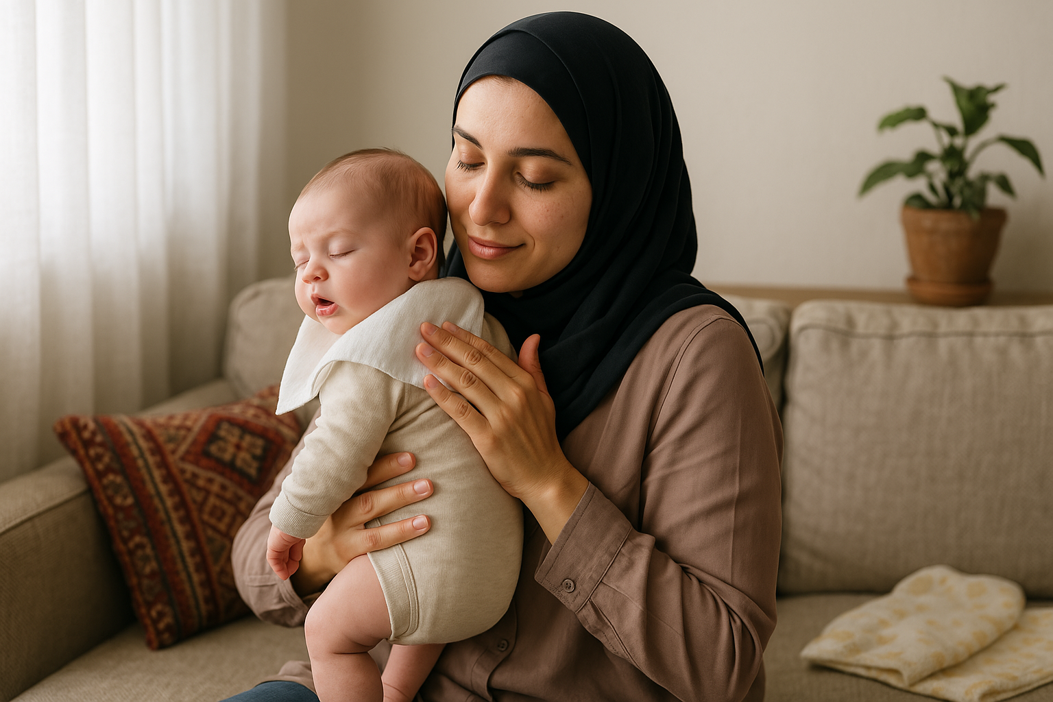 آروغ گرفتن نوزاد عمو کتابی